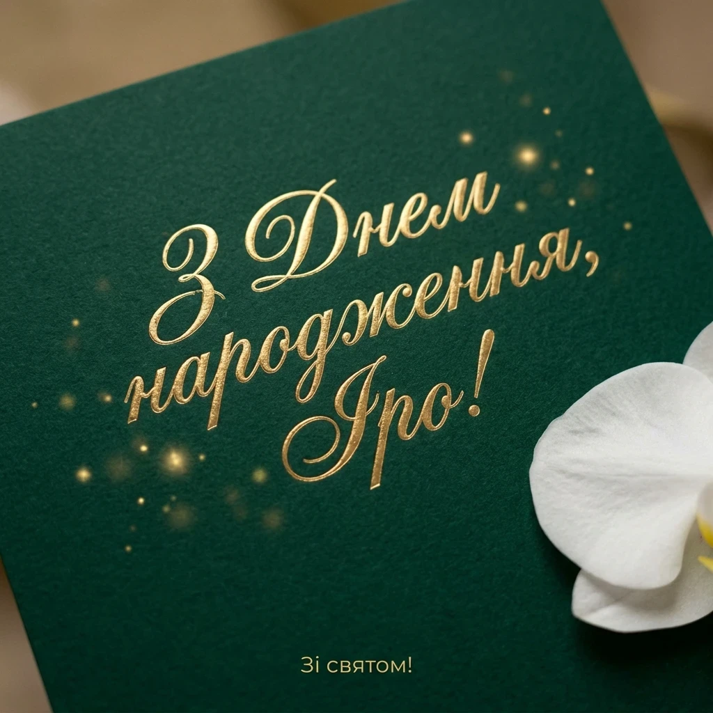 З Днем Народження Іра картинка листівка