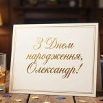 З Днем Народження Олександр картинка листівка