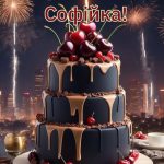 Картинка з Днем Народження Софії