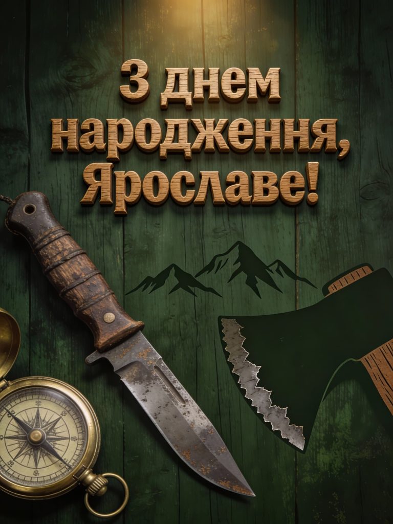 Картинки і листівки з Днем народження Ярослав